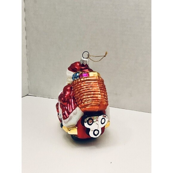 Lot of 4 Vintage Hand Blown Glass Christmas Tree Ornament Snowmen Collectibles - Picture 3 of 12